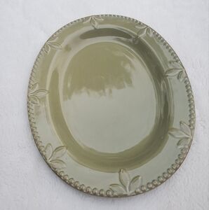 Elegant Olive Green Oval Platter